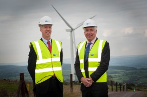Pictured officially opening ESB’s €33m Woodhouse Wind Farm in Co.Waterford today  is Paddy Hayes ESB Executive Director Generation and Wholesale Markets and  Minister for Energy Alex White T.D.