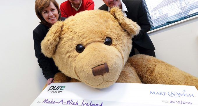 Pure Telecom Raises €85,000 for Make-A-Wish Ireland