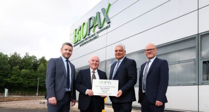 Biopax to invest £47 million in Belfast with revolutionary green packaging business, creating 169 jobs