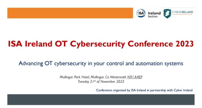 Unleash the Power of OT Cybersecurity at the ISA Ireland Conference! 🚀